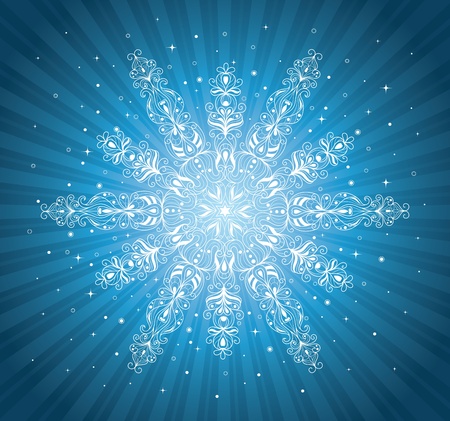 Pattern in a shape of a snowflake のイラスト素材