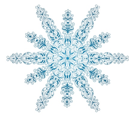Isolated snowflake のイラスト素材