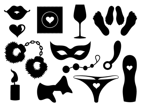 Set of sexy icons.のイラスト素材