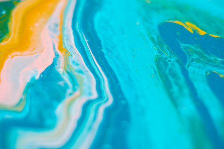 Modern fluid art painting. Abstract decorative marble texture.の写真素材