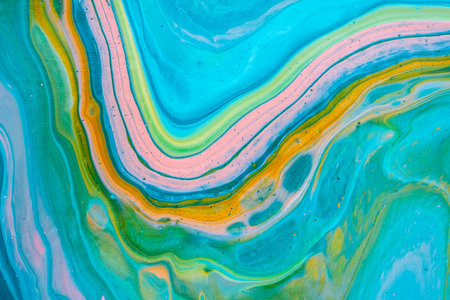 Modern fluid art painting. Abstract decorative marble texture.の写真素材