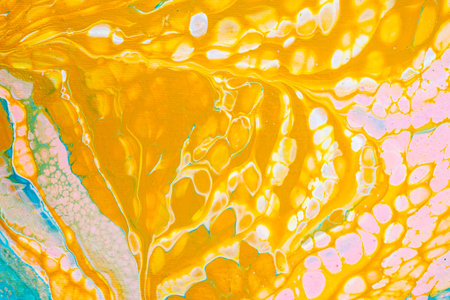 Beautiful fluid art natural luxury painting. Marbleized effect.の写真素材