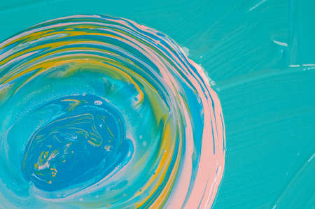 Background with an abstract mixing paint effect.の写真素材