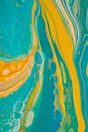 Background with an abstract mixing paint effect.の写真素材