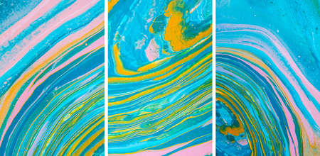 Abstract colorful artworks. Fluid Art. background, wallpaper, texture.の写真素材