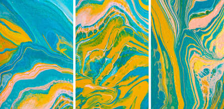 Abstract colorful artworks. Fluid Art. background, wallpaper, texture.の写真素材