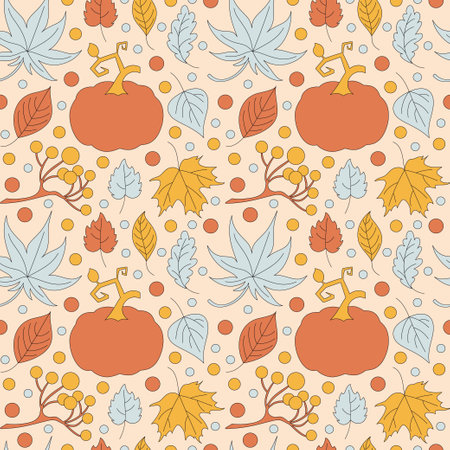 Autumn simple minimalist background with a leaf.のイラスト素材