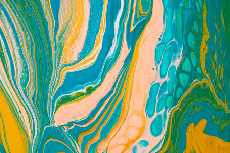 Beautiful fluid art natural luxury painting. Marbleized effect.の写真素材