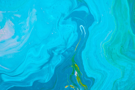 Beautiful fluid art natural luxury painting. Marbleized effect.の写真素材