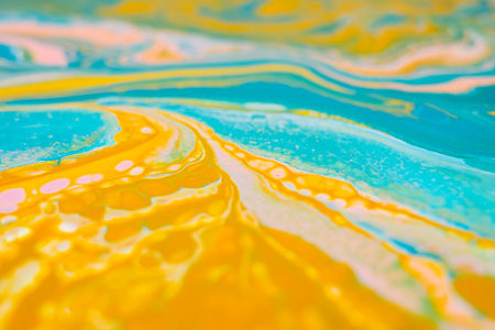 Modern fluid art painting. Abstract decorative marble texture.の写真素材