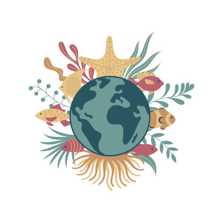 This image is a vector flat art illustration.のイラスト素材