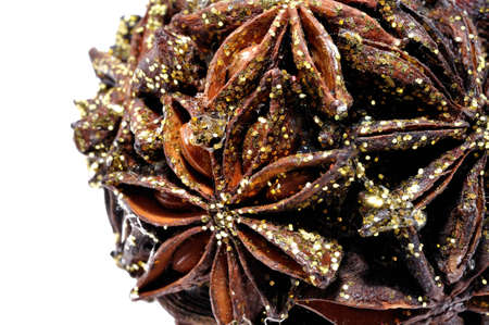 Christmas dried baubleの写真素材