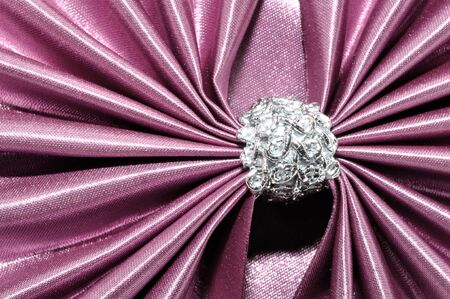 Background of violet fabricの写真素材