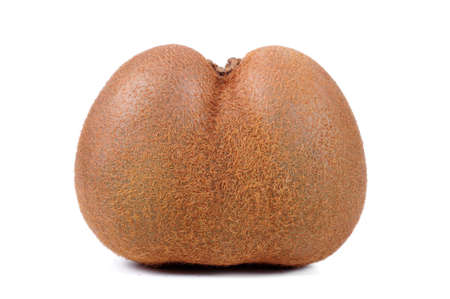 Kiwi fruit on white background の写真素材