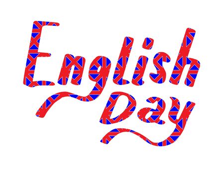 English day. The heading of the international holiday.のイラスト素材