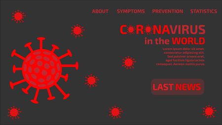 Coronavirus Latest News Page.のイラスト素材