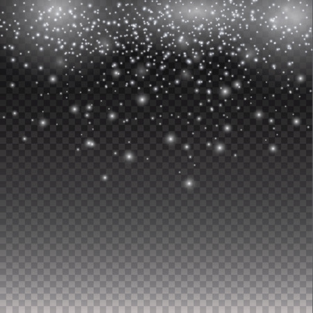 White glowing light burst explosion on transparent background. Vector illustration light effect decoration with ray. Bright star. Translucent shine sun, bright flare.Center vibrant flash.のイラスト素材
