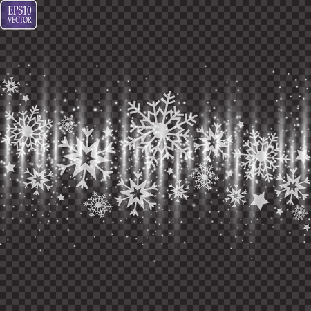 Vector illustration of an abstract christmas background with snowflakesのイラスト素材