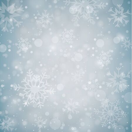 Winter white background christmas made of snowflake and snow with blank copy space for your text, Vector illustration. EPS 10のイラスト素材