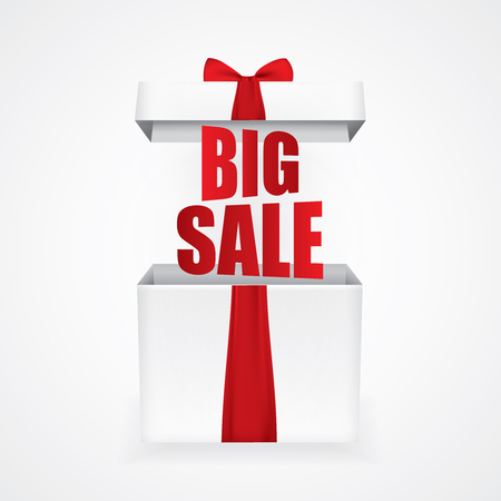 Big sale with a Christmas gift box. EPS 10のイラスト素材