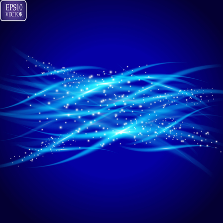 Abstract shiny wave background light. Vector illustrationのイラスト素材