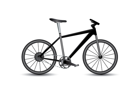 Set of bikes icons.Vector illustration on the transparent background.のイラスト素材
