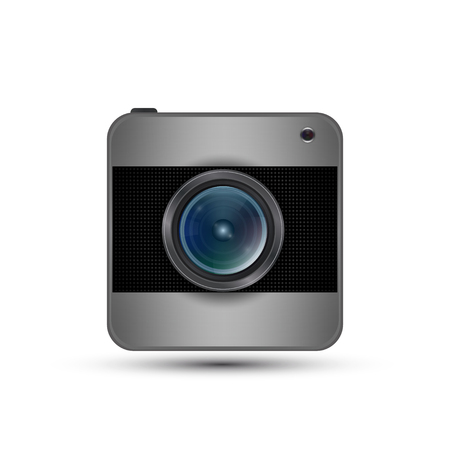 Photo lens. Illustration on white background for designのイラスト素材