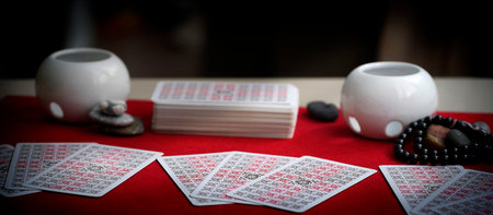 Fortune telling Tarot cards. High quality photo