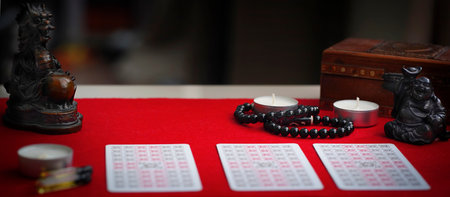 Fortune telling Tarot cards. High quality photo