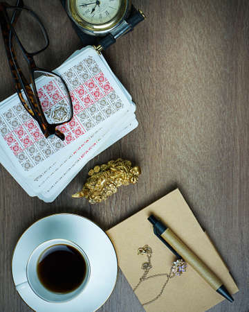 Fortune teller tarot cards on table. Forecasting concept. High quality photoのeditorial素材