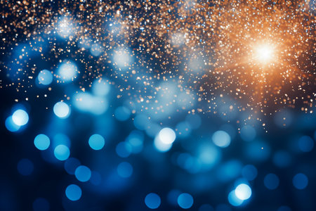 Abstract bokeh light background. Christmas and New Year concept.の素材