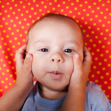 Sister and brotherの写真素材