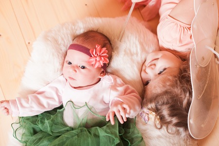 Two sistersの写真素材