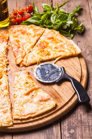Pizza Margaritaの写真素材