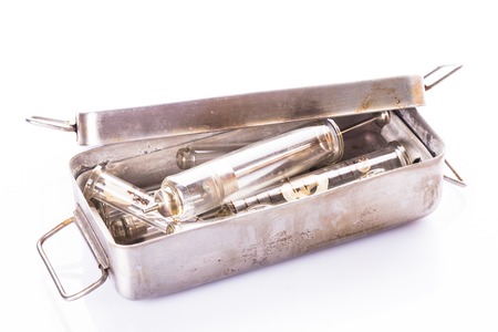 Retro syringesの写真素材