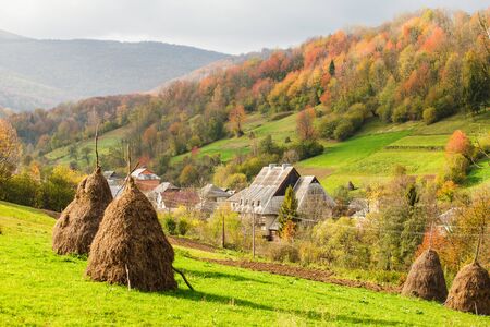 autumnal landscapeの写真素材