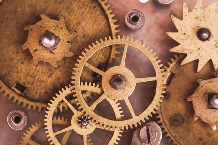 Mechanical watch gearsの写真素材