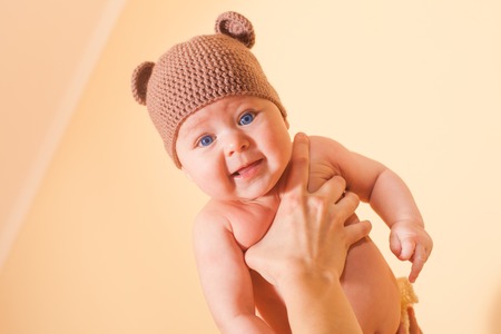 Funny baby bearの写真素材
