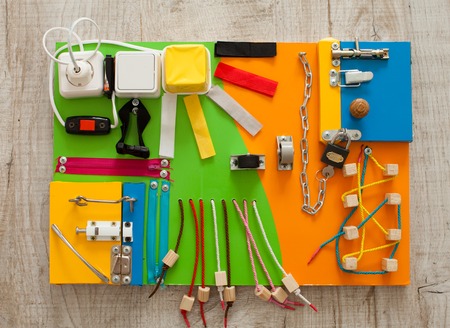 DIY busy boardの写真素材