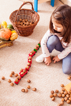 Games with natural materialsの写真素材