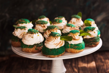 Sweet choux pastryの写真素材