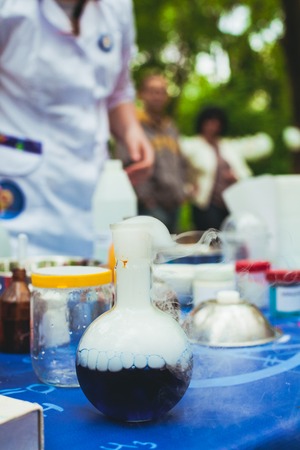 Scientific chemical experimentsの写真素材