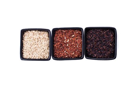 Various types of riceの写真素材