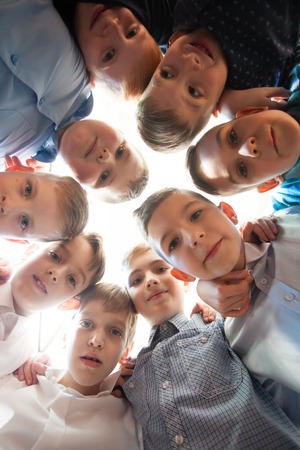 Robust boyhood friendshipの写真素材