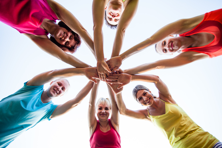 Woman sport club outdoorの写真素材