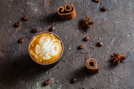 Butterfly latte art