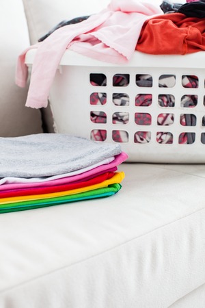 Colorful clean clothesの写真素材