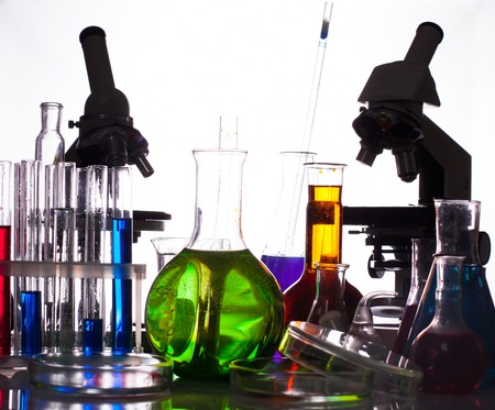 Chemistry equipment reseachの写真素材