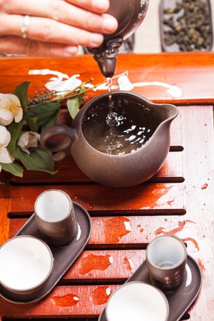 Chinese tea ceremonyの写真素材