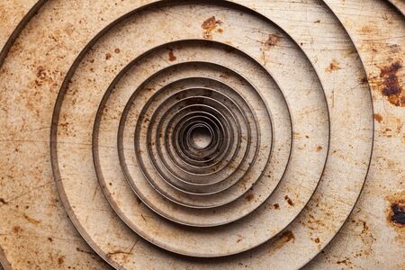 Metal clock spiralの写真素材